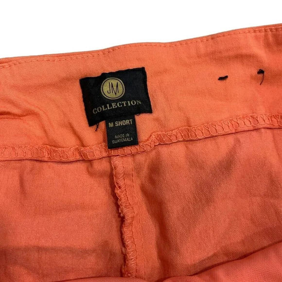 JM Collection Orange Studded Trousers M Short - Picture 4 of 5